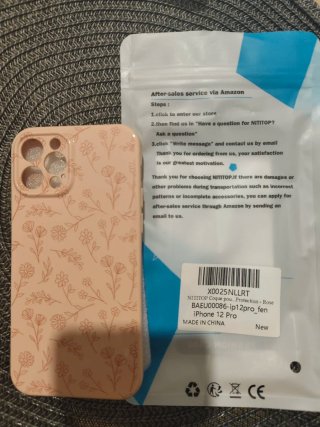 Funda  iPhone 12 Pro Rosa Flores