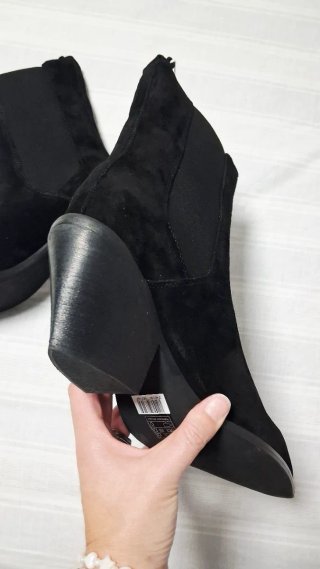 Botines cowboy Unit negros piel