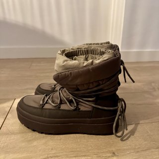 OYSHO Botas de nieve talla 40 color marrón/taupe