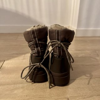 OYSHO Botas de nieve talla 40 color marrón/taupe