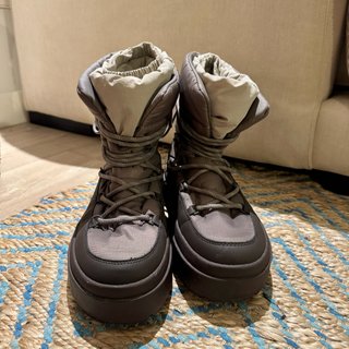 OYSHO Botas de nieve talla 40 color marrón/taupe