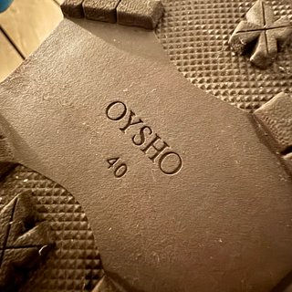 OYSHO Botas de nieve talla 40 color marrón/taupe