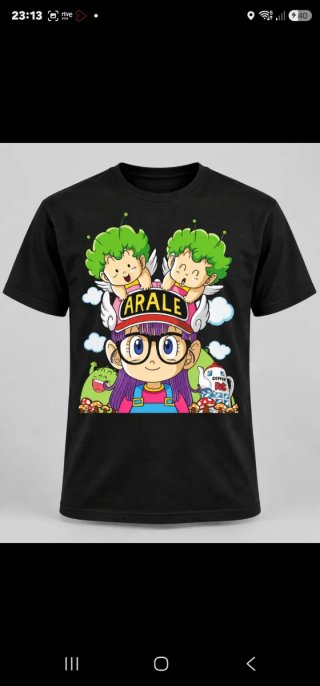 Camiseta Arale Dragon Ball, Talla S