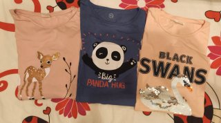 Lote de 7 camisetas manga larga