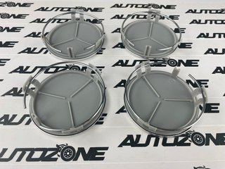 Emblema Mercedes Benz AMG gris 75 mm para llantas