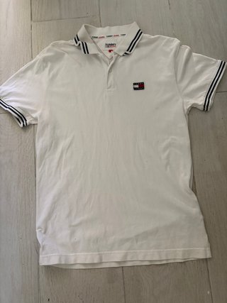 Polo Tommy Hilfiger Blanco Talla S