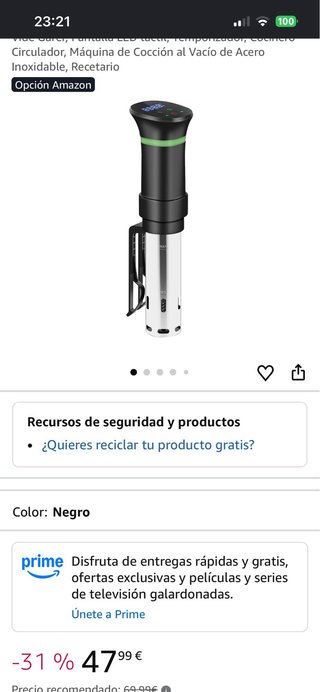 Contenedor Sous Vide S999 Maquina de cocción
