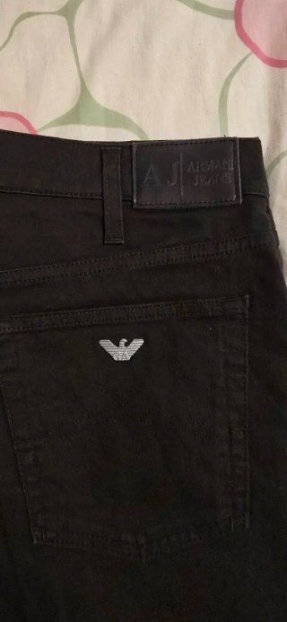Pantalón Armani Jeans Negro Talla 34 Original