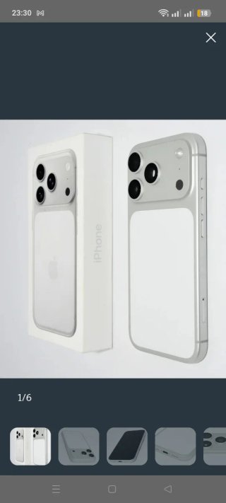 iPhone 17 Pro Plata/Blanco