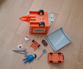 Playmobil remolque obra y accesorios