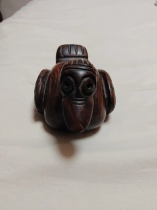 Figura de Pato de Madera Marrón