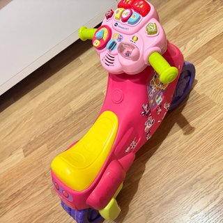 Moto correpasillos VTech rosa y amarilla REGALO