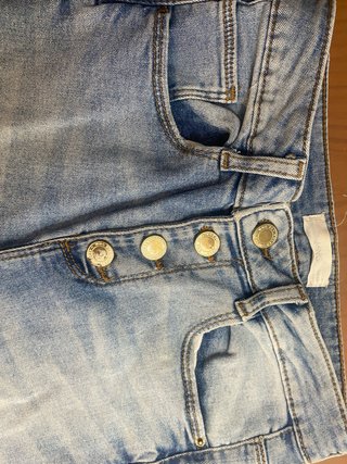 Pantalones pitillo vaqueros Mango azul
