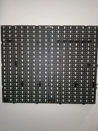 Panel de herramientas negro