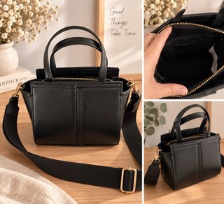 Bolso Zara negro bandolera