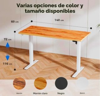 Escritorio Ajustable Eléctrico 140x60