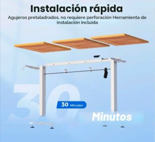 Escritorio Ajustable Eléctrico 140x60