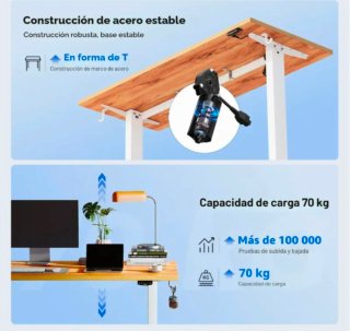 Escritorio Ajustable Eléctrico 140x60