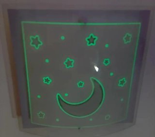 2 Plafones de techo infantil estrellas y luna