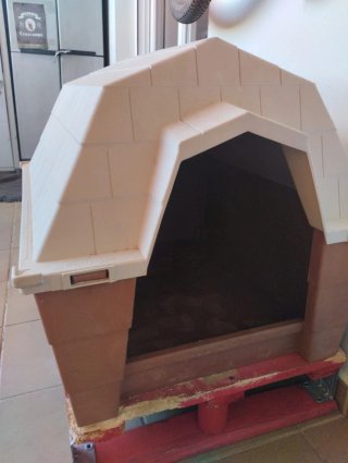 Caseta para perro de resina muy facil de limpiar