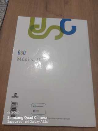 Libro Música 2 ESO Editéx