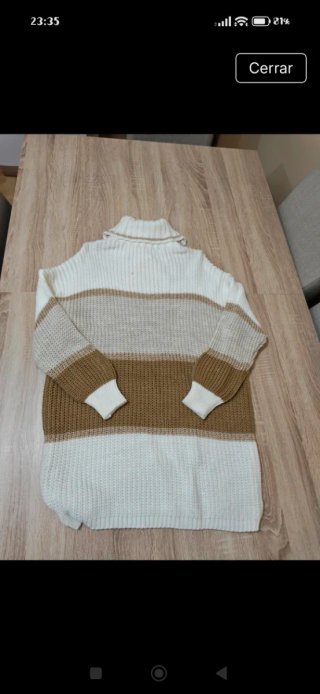 Jersey de punto rayas talla única