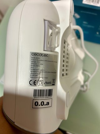 Cecotec Calefactor cerámico de baño ReadyWarm 2000