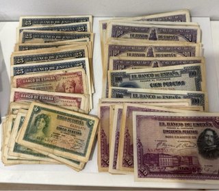 Lote 91 Billetes Antiguos El Banco de España