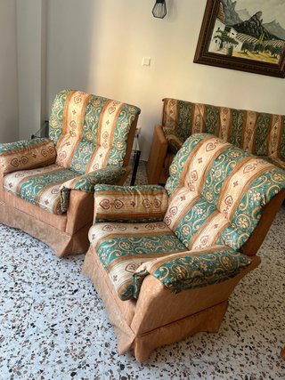 Sofá cama + 2 sillones