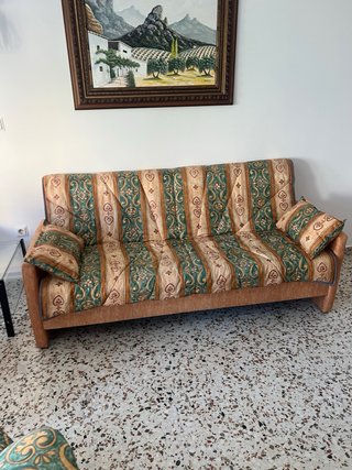 Sofá cama + 2 sillones