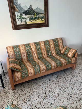 Sofá cama + 2 sillones