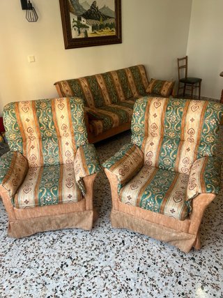 Sofá cama + 2 sillones