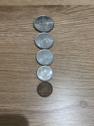 5 Monedas Serie Mundial 82