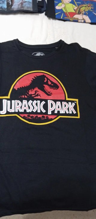 Camiseta Jurassic Park Negra Talla L