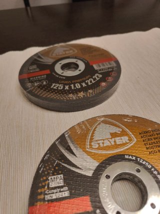 Lote 40 Discos Corte Inox Stayer para radial  125