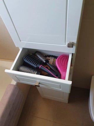 Mueble alto de baño blanco