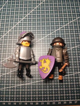 Playmobil Caballeros dragon morado Custom