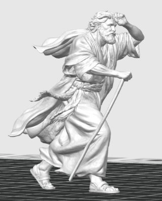 Figura Pastor Caminante con Bastón