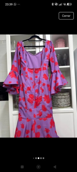 Traje Flamenca Sibilina Morado