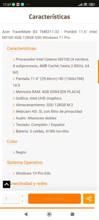 Acer TravelMate B3 TMB311-32