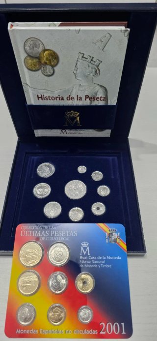 Monedas Pesetas Plata 2001