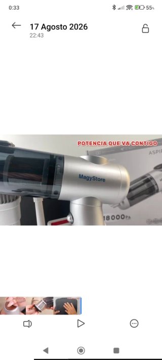 Aspiradora Manual Potente MagyStore