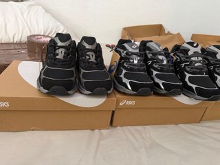 Scarpe Sportive Asics NYC Nere e Argento
