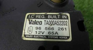 Alternador daewoo kalos 161696