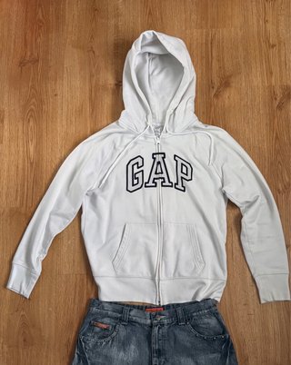 Sudadera Gap Blanca Mujer Talla M