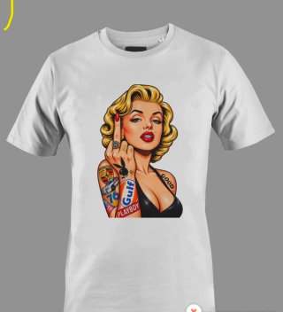 Maglietta Marilyn Monroe Fuck You vintage
