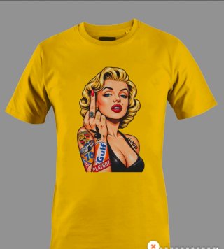 Maglietta Marilyn Monroe Fuck You vintage