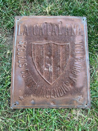 Placa La Catalana Seguros Incendios Antigua