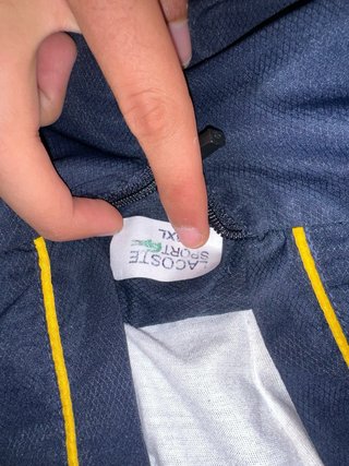 Tuta Lacoste Blu/Giallo