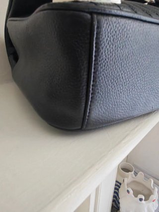 Borsa MIA bag pelle nera con doppia fibbia cauboy